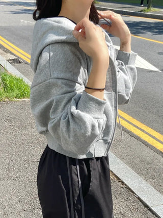 Yudi Avant Crop Zip-up Hoodie