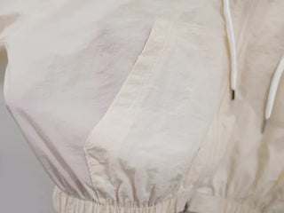 Muka Crisp Nylon Crop Windbreaker