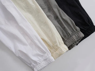 Muka Crisp Nylon Crop Windbreaker
