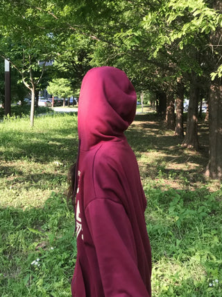 Pael Lettering Oversized Zip-up Hoodie