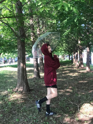 Pael Lettering Oversized Zip-up Hoodie