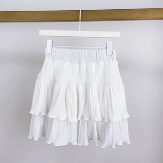 Jackie Pleated Tiered Mini Skirt