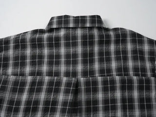 Suno Summer Linen Oversized Check Shirt