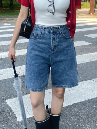 Kiyu K-U Length Denim Bermuda Shorts