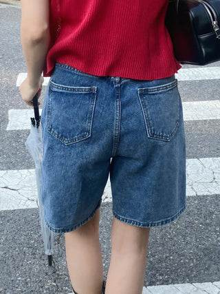 Kiyu K-U Length Denim Bermuda Shorts