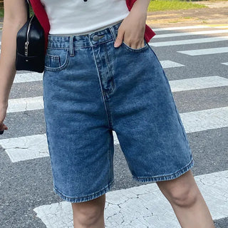 Kiyu K-U Length Denim Bermuda Shorts
