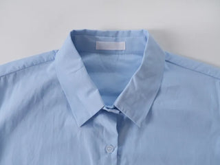 Ebon Crop Fit Short Sleeve Shirt Blouse