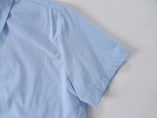 Ebon Crop Fit Short Sleeve Shirt Blouse