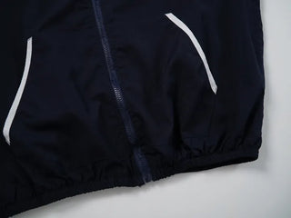 Simple Windbreaker Turtleneck Embroidered Windbreaker
