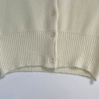 Line Soft Round Knit Cardigan
