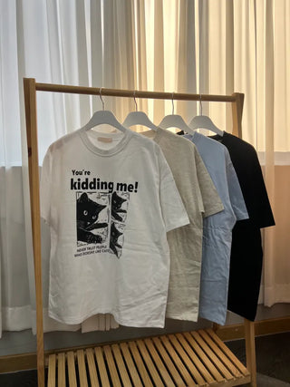 Unisex Daily Kidding Cat Short Sleeve T-shirt