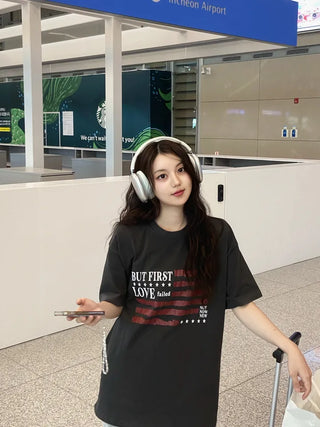 Daily American Flag Boxy Fit Short Sleeve T-shirt