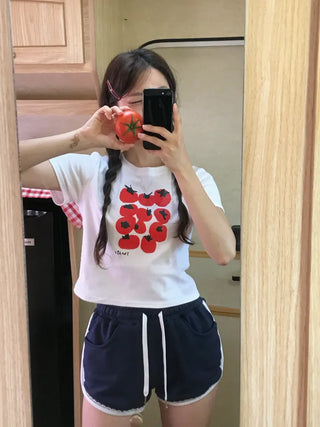 Simple Trendy Tomato Family T-shirts