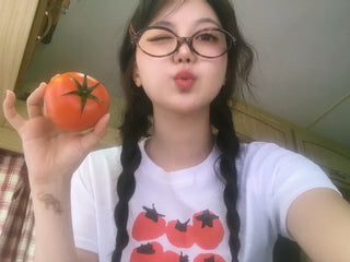 Simple Trendy Tomato Family T-shirts