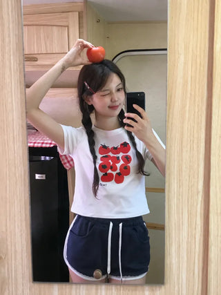 Simple Trendy Tomato Family T-shirts