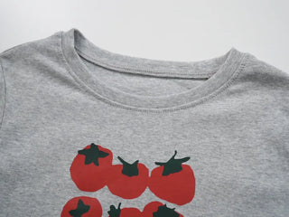 Simple Trendy Tomato Family T-shirts