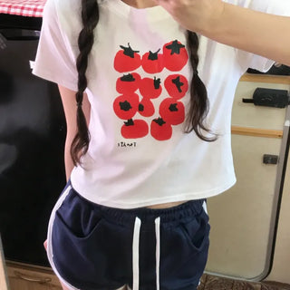 Simple Trendy Tomato Family T-shirts