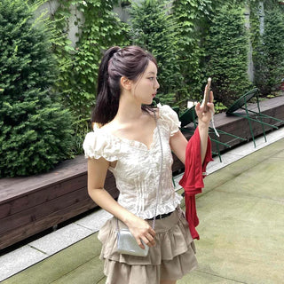 Soft Tiered Mini Skirt