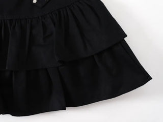 Soft Tiered Mini Skirt