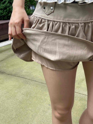 Soft Tiered Mini Skirt