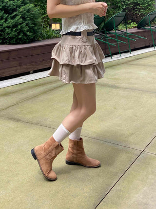 Soft Tiered Mini Skirt