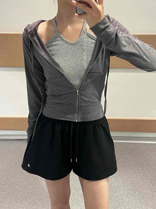 Soft Slim Fit Summer Zip-Up Hoodie