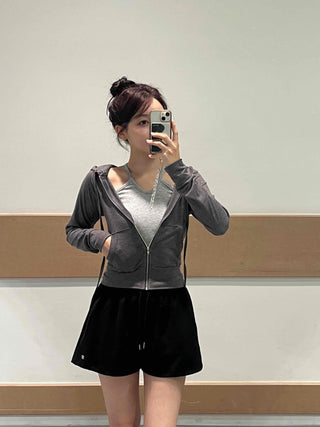 Soft Slim Fit Summer Zip-Up Hoodie