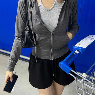 Soft Slim Fit Summer Zip-Up Hoodie