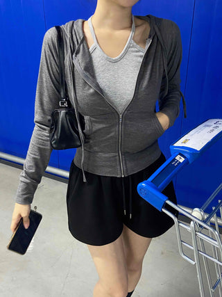 Soft Slim Fit Summer Zip-Up Hoodie