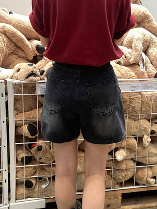 Street A-line Denim Shorts