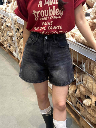 Street A-line Denim Shorts