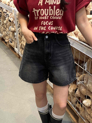 Street A-line Denim Shorts
