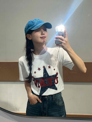 Simple Urban Star Short Sleeve T-shirt
