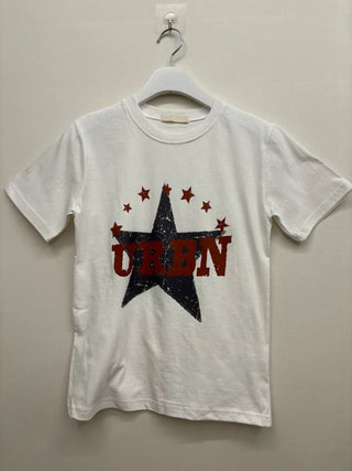 Simple Urban Star Short Sleeve T-shirt