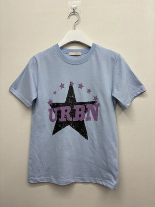 Simple Urban Star Short Sleeve T-shirt