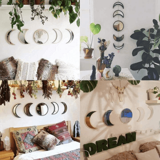 Witchcore Moon Phase Mirror Set