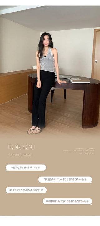 Iroton Stretch Bootcut Cotton Pants