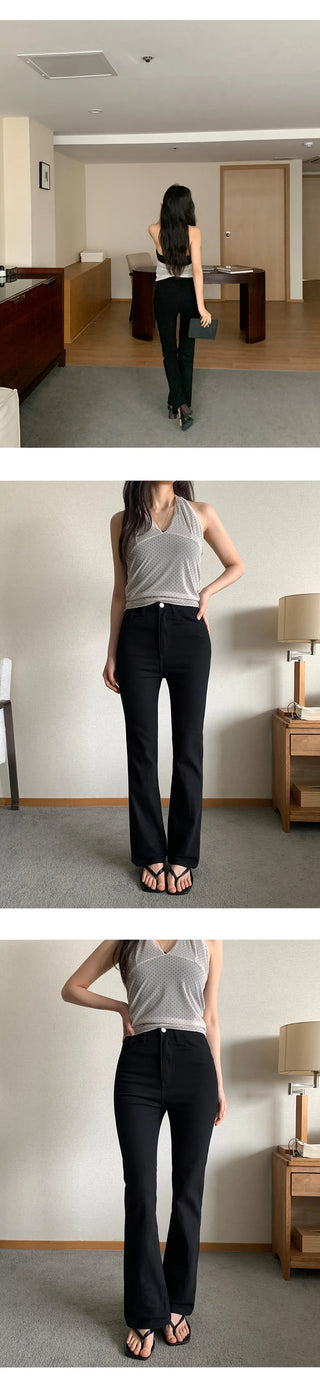 Iroton Stretch Bootcut Cotton Pants