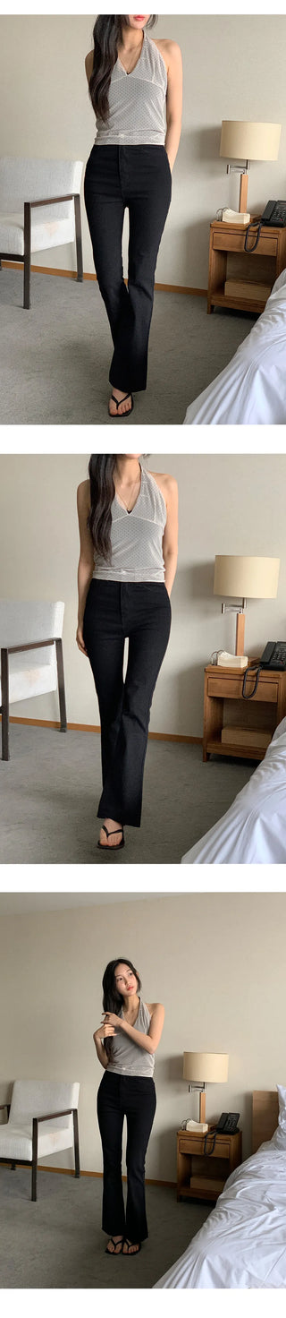 Iroton Stretch Bootcut Cotton Pants