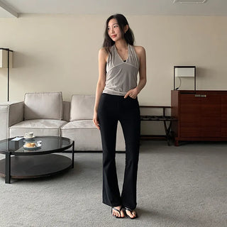 Iroton Stretch Bootcut Cotton Pants