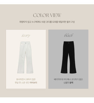 Iroton Stretch Bootcut Cotton Pants