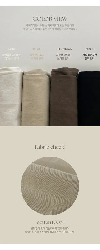 Harens Pintuck Wide Elastic Cotton Pants