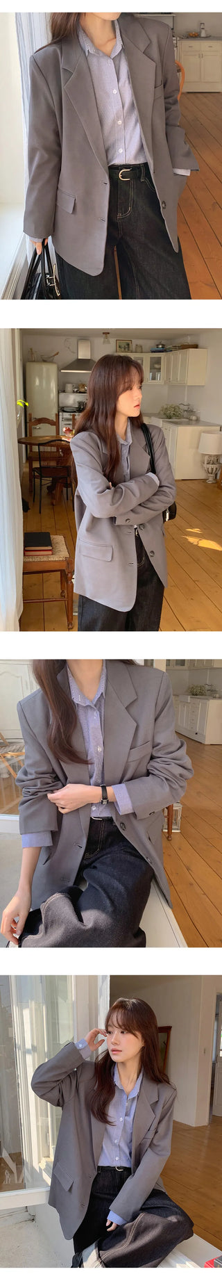 Hentain Loose Fit Single Jacket