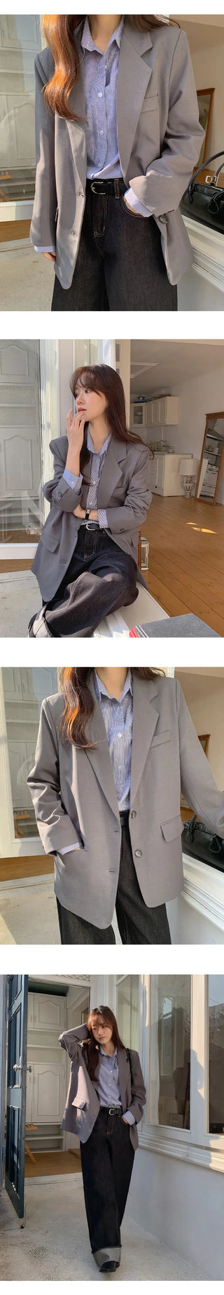 Hentain Loose Fit Single Jacket