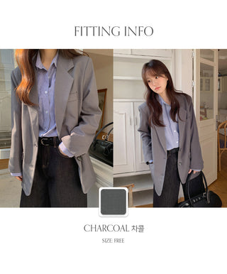 Hentain Loose Fit Single Jacket