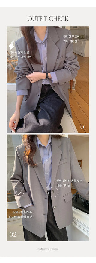 Hentain Loose Fit Single Jacket