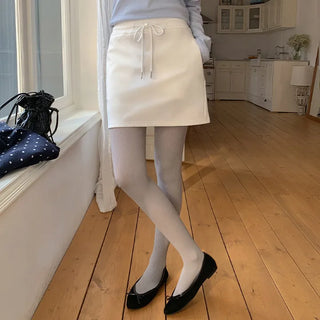 Rosen Banding String Mini Skirt