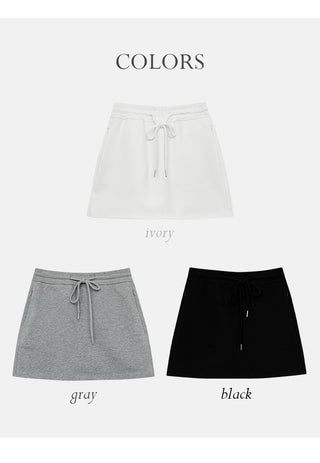 Rosen Banding String Mini Skirt