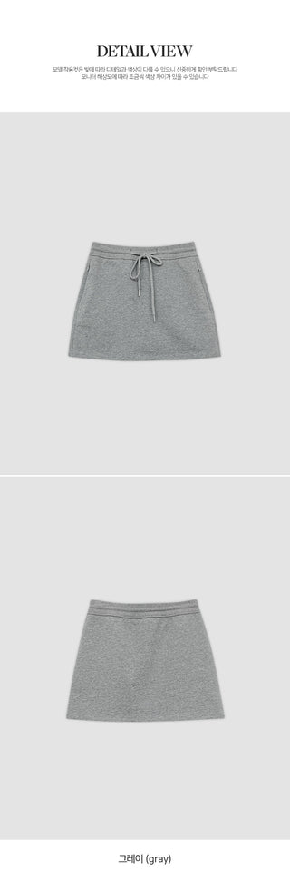 Rosen Banding String Mini Skirt