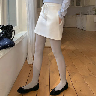 Rosen Banding String Mini Skirt